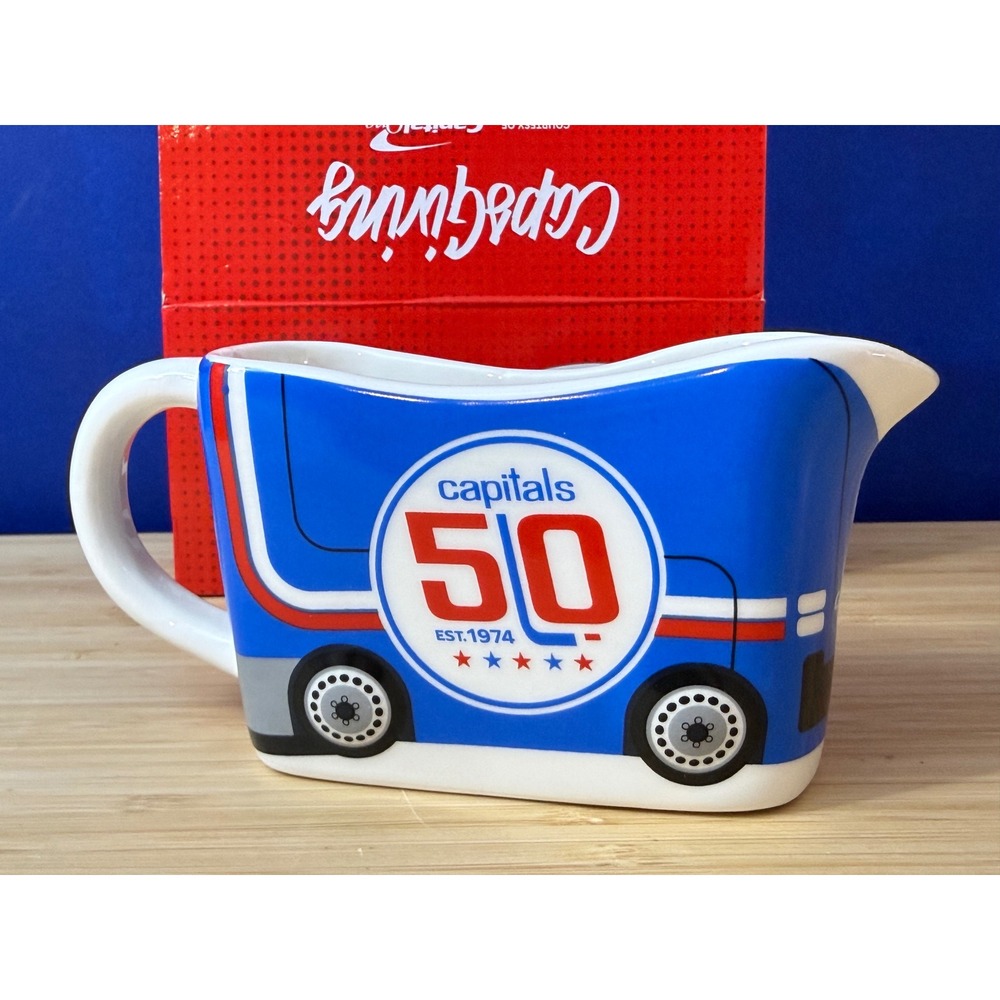 Washington Capitals 50th Anniversary Gravy Boat CapsGiving NHL Collectible New
